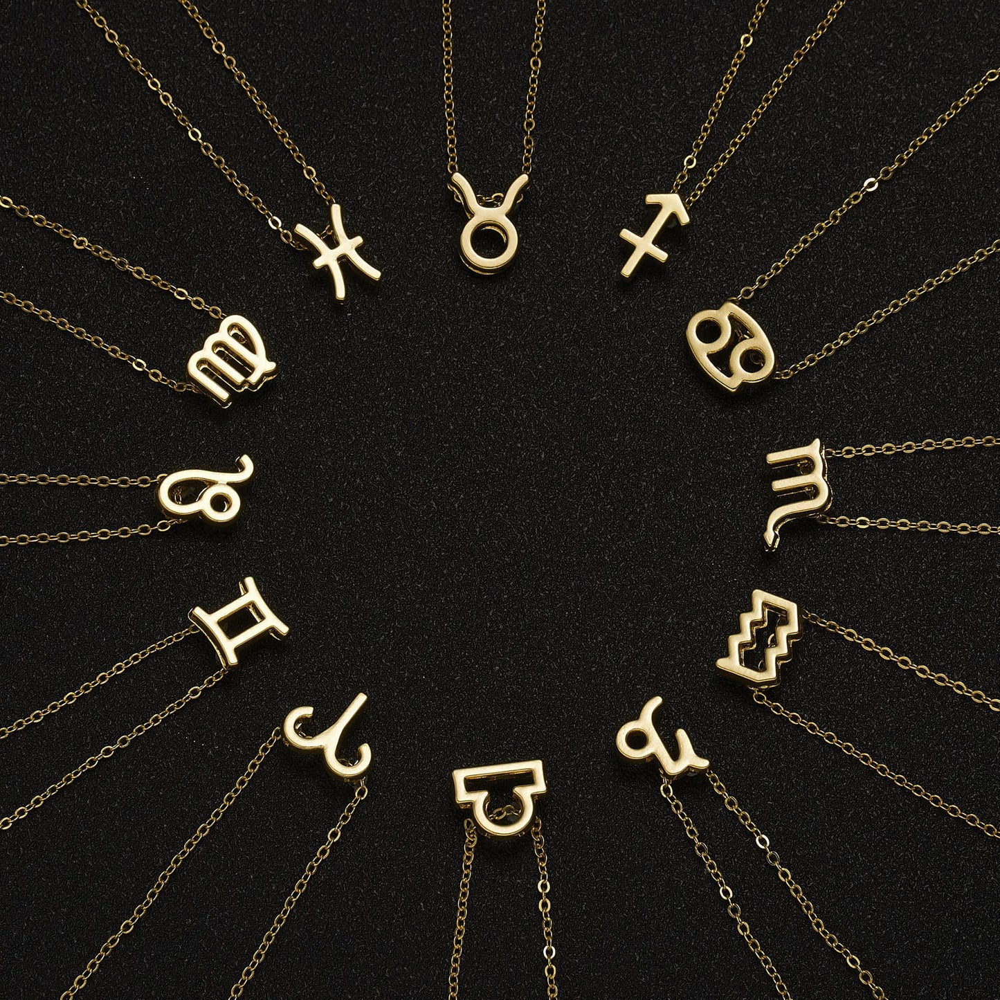 Juego de 3 Collares del Zodíaco